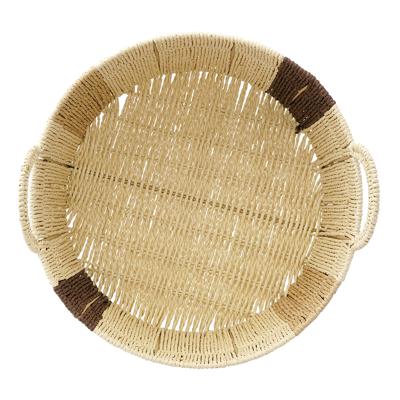 Остальные предметы Tkano Корзина плетеная круглая bodhran chocolate из коллекции ethnic, размер s арт. TK24-ST_BA0021