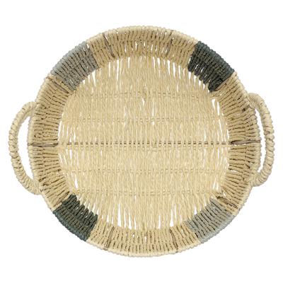 Остальные предметы Tkano Корзина плетеная круглая bodhran sage из коллекции ethnic, размер m арт. TK24-ST_BA0026
