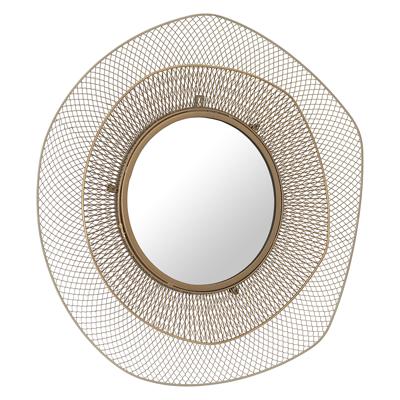 Зеркало Bergenson Bjorn Зеркало настенное vinger, D79 см, бежевое/золотое арт. BB0000163