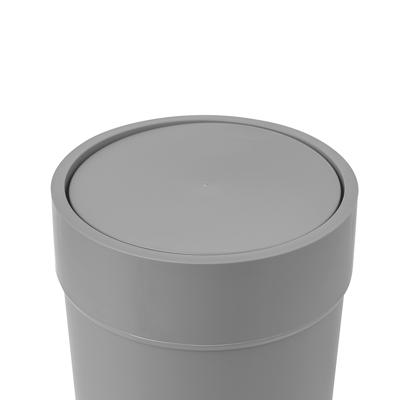Корзина Umbra Корзина для мусора с крышкой touch, 6 л, серая арт. 023269-918