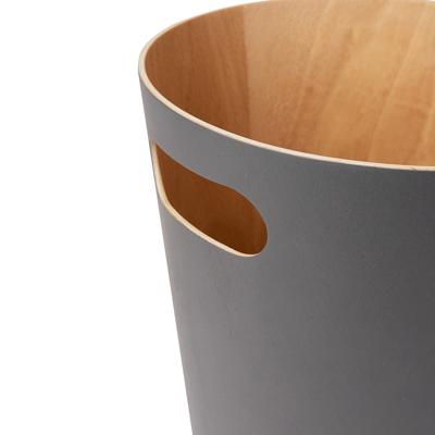 Корзина Umbra Корзина для мусора woodrow, 7,5 л, темно-серая арт. 082780-618