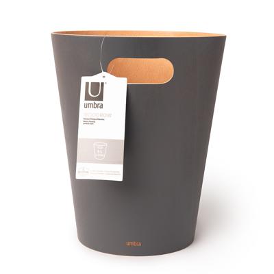 Корзина Umbra Корзина для мусора woodrow, 7,5 л, темно-серая арт. 082780-618