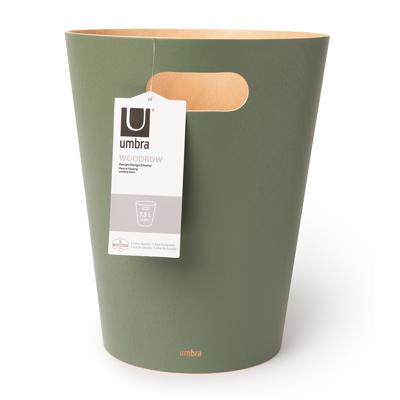 Корзина Umbra Корзина для мусора, 7,5 л, woodrow, зеленая арт. 082780-1095