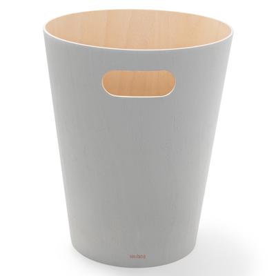 Корзина Umbra Корзина для мусора woodrow, 7,5 л, светло-серая арт. 082780-918
