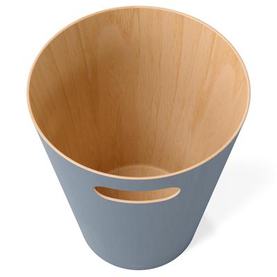 Корзина Umbra Корзина для мусора woodrow, 7,5 л, серо-голубая арт. 082780-1050