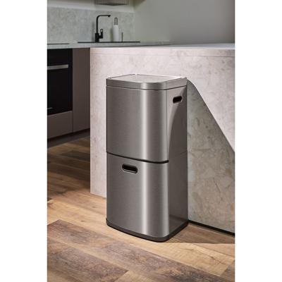 Корзина ЯЯЯ Контейнер мусорный с 2-мя отделениями smart bin, сенсорный, 60 л арт. SS0000250