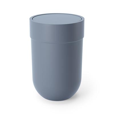 Корзина Umbra Корзина для мусора с крышкой touch, 6 л, голубая арт. 023269-1050
