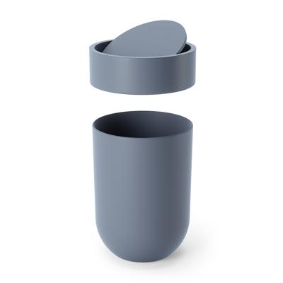 Корзина Umbra Корзина для мусора с крышкой touch, 6 л, голубая арт. 023269-1050