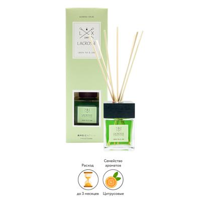 Аромат AMBIENTAIR Диффузор ароматический lacrosse, green tea&lime, 100 мл арт. MK100TVLC
