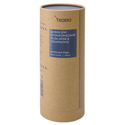 Аромат Tkano Диффузор ароматический musk, rose & cedarwood из коллекции edge, 200 мл, тёмно-синий арт. TK23-DIF0008
