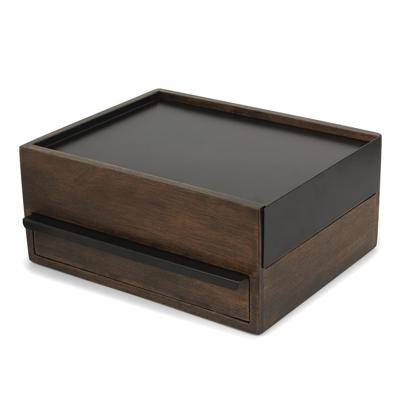 Шкатулка Umbra Шкатулка stowit, черная/орех арт. 290245-048