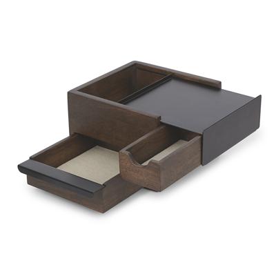 Шкатулка Umbra Шкатулка stowit mini, черная/орех арт. 1005314-048