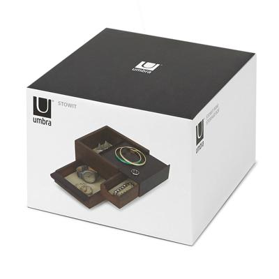 Шкатулка Umbra Шкатулка stowit mini, черная/орех арт. 1005314-048