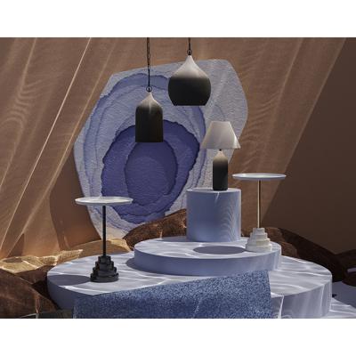 Подвесной светильник Bergenson Bjorn Светильник подвесной sustainable collection, D22х39 см, черный/белый арт. BB0000174