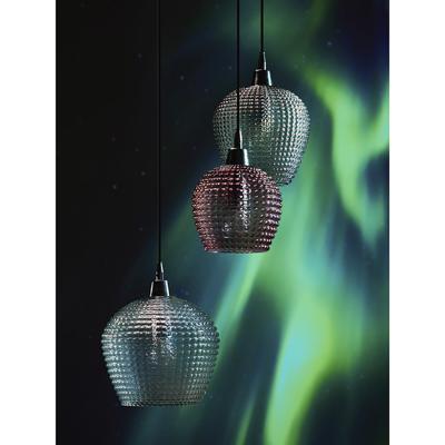 Подвесной светильник Bergenson Bjorn Светильник подвесной каскадный aurora, D50 см, сливовый/серый/прозрачный арт. BB0000562