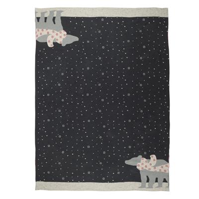Плед Tkano Плед из хлопка с новогодним рисунком polar bear из коллекции new year essential, 130х180 см арт. TK20-TH0001