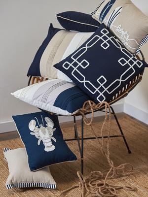 Комплект Tkano Подушка декоративная navy lobster из коллекции sea treasures, 30х45 см арт. TK25-CU0001