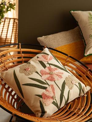 Комплект Tkano Подушка декоративная summer garden из коллекции ethnic, 45х45 см арт. TK25-CU0028