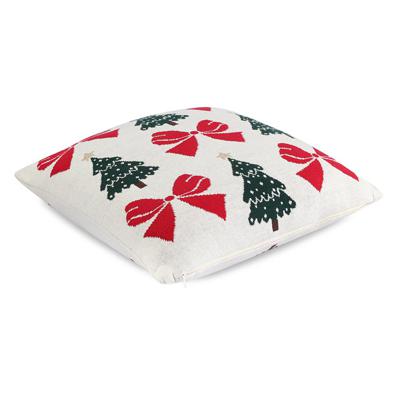 Комплект Tkano Подушка вязаная с новогодним рисунком christmas bows из коллекции new year essential, 45x45 см арт. TK25-CU0015