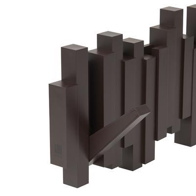 Вешалка Umbra Вешалка настенная sticks, 49,3 см, эспрессо, 5 крючков арт. 318211-213
