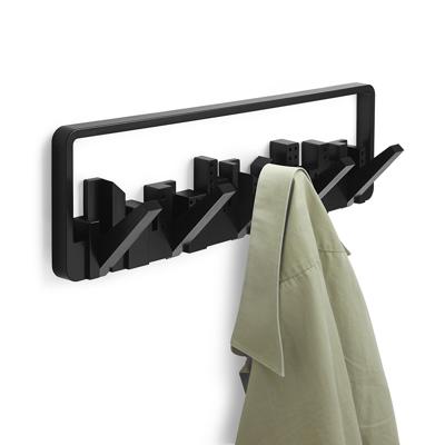 Вешалка Umbra Вешалка настенная skyline, 50 см, черная, 5 крючков арт. 318190-040