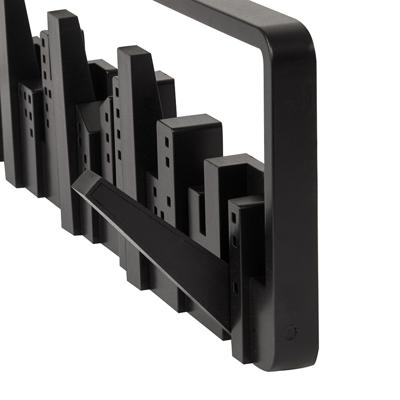Вешалка Umbra Вешалка настенная skyline, 50 см, черная, 5 крючков арт. 318190-040