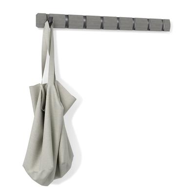 Вешалка Umbra Вешалка настенная flip, 81 см, 8 крючков, серая/олово арт. 318858-1045