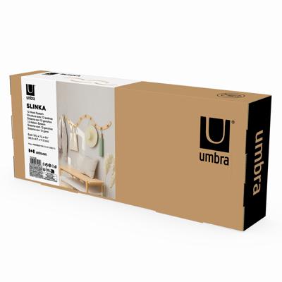 Вешалка Umbra Вешалка настенная slinka, натуральное дерево арт. 1018115-390