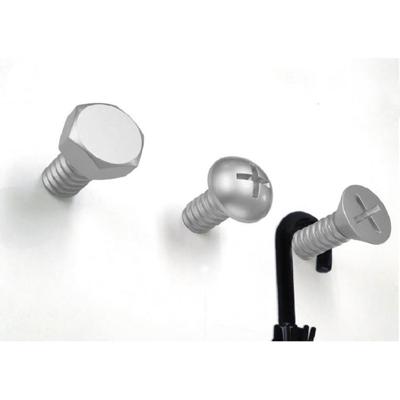 Вешалка QUALY Набор вешалок screw, белые, 3 шт. арт. QL10064-WH