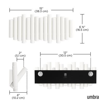 Вешалка Umbra Вешалка настенная picket, 5 крючков, белая арт. 1011471-660