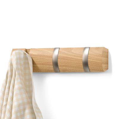 Вешалка Umbra Вешалка настенная flip, 3 крючка, натуральное дерево арт. 318853-390-F