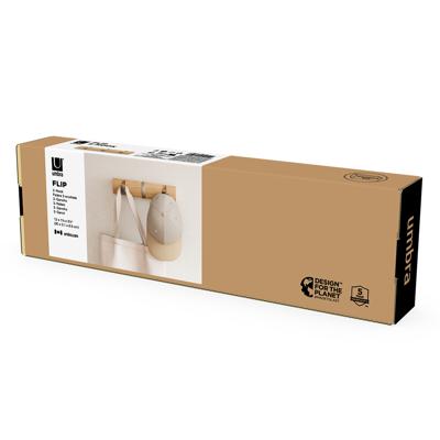 Вешалка Umbra Вешалка настенная flip, 3 крючка, натуральное дерево арт. 318853-390-F