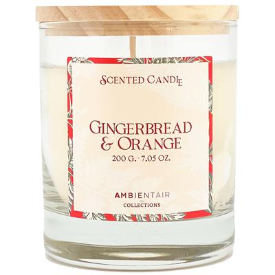 Свеча AMBIENTAIR Свеча ароматическая gifting, gingerbread&orange, 40 ч арт. VV401GBTO