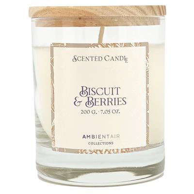 Свеча AMBIENTAIR Свеча ароматическая gifting, bisquit&berries, 40 ч арт. VV401GTTO