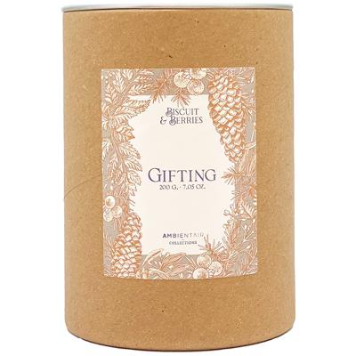 Свеча AMBIENTAIR Свеча ароматическая gifting, bisquit&berries, 40 ч арт. VV401GTTO