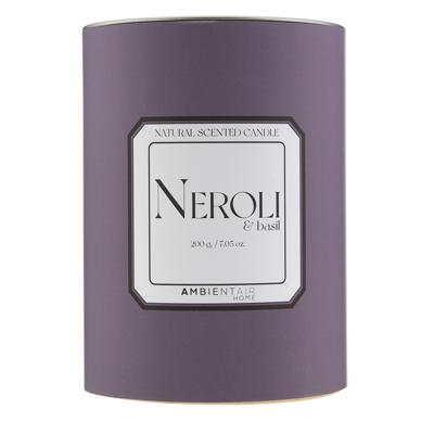 Свеча AMBIENTAIR Свеча ароматическая sublime, neroli&basil, 40 ч арт. VV040MTHPA