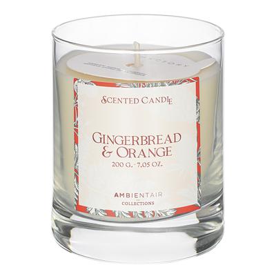 Свеча AMBIENTAIR Свеча ароматическая gifting, gingerbread&orange (новая), 40 ч арт. VV401GBTO_new