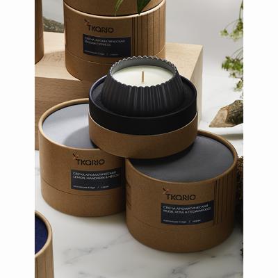 Свеча Tkano Свеча ароматическая cypress, jasmine & patchouli из коллекции edge, серый, 30 ч арт. TK23-ARO0033