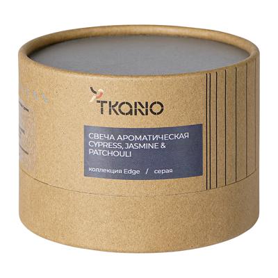Свеча Tkano Свеча ароматическая cypress, jasmine & patchouli из коллекции edge, серый, 30 ч арт. TK23-ARO0033