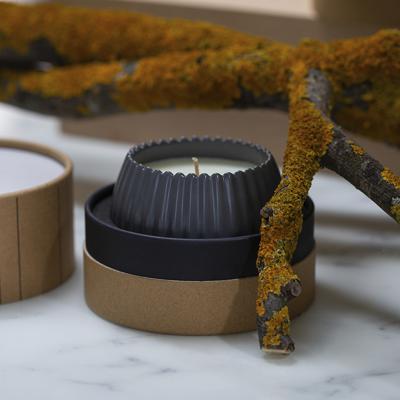 Свеча Tkano Свеча ароматическая cypress, jasmine & patchouli из коллекции edge, серый, 30 ч арт. TK23-ARO0033