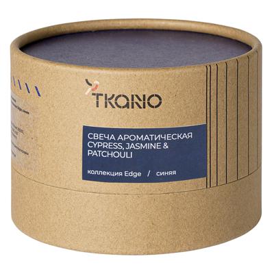 Свеча Tkano Свеча ароматическая cypress, jasmine & patchouli из коллекции edge, синий, 30 ч арт. TK23-ARO0009