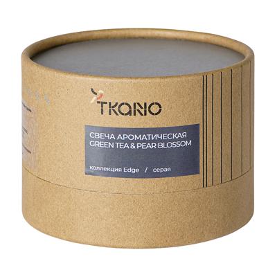 Свеча Tkano Свеча ароматическая green tea & pear blossom из коллекции edge, серый, 30 ч арт. TK23-ARO0026