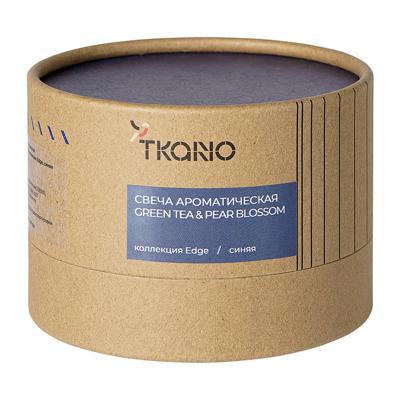 Свеча Tkano Свеча ароматическая green tea & pear blossom из коллекции edge, синий, 30 ч арт. TK23-ARO0002