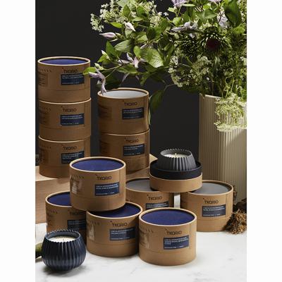 Свеча Tkano Свеча ароматическая nutmeg, leather & vanilla из коллекции edge, синий, 30 ч арт. TK23-ARO0006