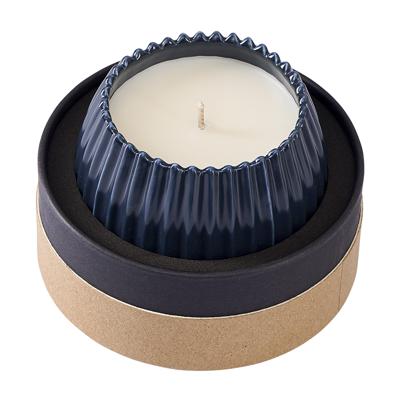 Свеча Tkano Свеча ароматическая nutmeg, leather & vanilla из коллекции edge, синий, 30 ч арт. TK23-ARO0006