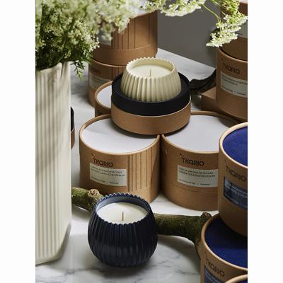 Свеча Tkano Свеча ароматическая vetiver & black cypress из коллекции edge, бежевый, 30 ч арт. TK23-ARO0017
