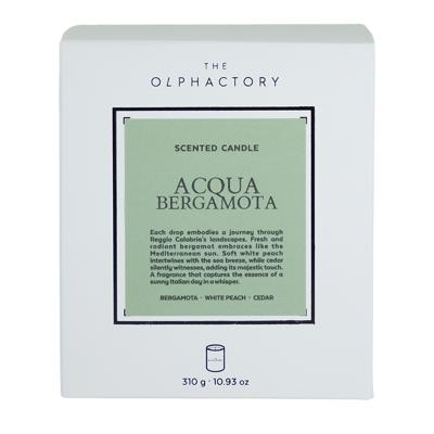 Свеча AMBIENTAIR Свеча ароматическая the olphactory, white insignia, acqua bergamota, 60 ч арт. VV060AUWTO