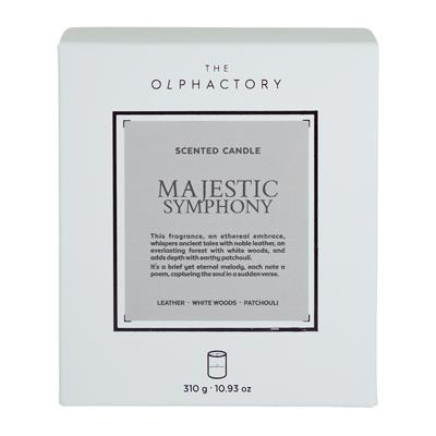 Свеча AMBIENTAIR Свеча ароматическая the olphactory, white insignia, majestic symphony, 60 ч арт. VV060MSWTO