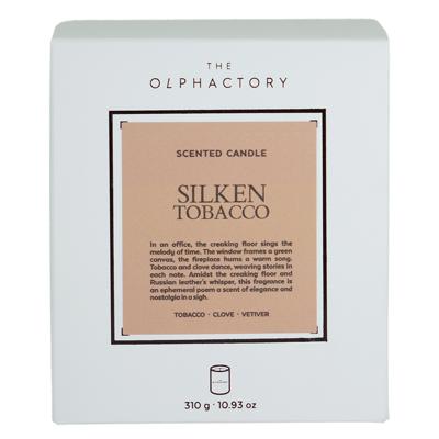 Свеча AMBIENTAIR Свеча ароматическая the olphactory, white insignia, silken tobacco, 60 ч арт. VV060SKWTO