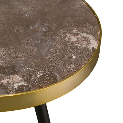 Стол Bergenson Bjorn Столик hedda, D40 см, черный/матовое золото арт. TAI-HD-TBL-MTMRB-GLD-40